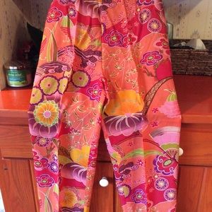 Wide leg colored palazzo pants